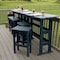 Highwood Usa Lehigh 6pc Bar Height Outdoor Patio Furniture Balcony Set AD-KITBALC201-FBE - alternate 3